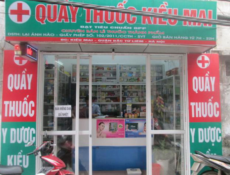 Nhận dán giấy dán kính chống nắng cho quầy thuốc